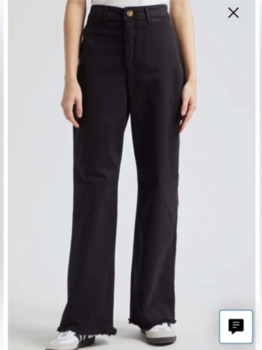 Marine Layer Wide Leg Black Pants